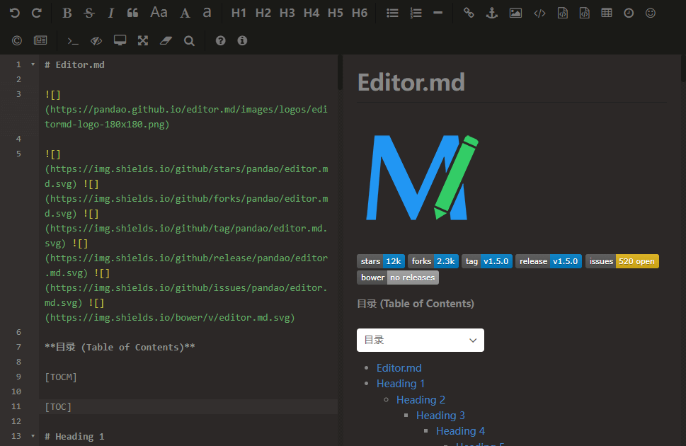 md编辑器，markdown编辑器，editormd