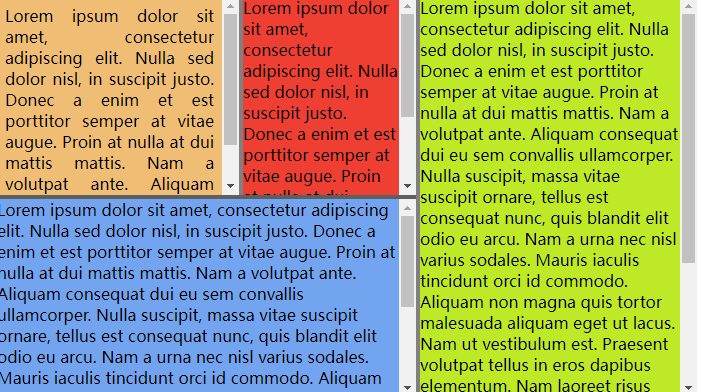 jQuery Splitter 多列或多行div拖拽插件，分隔条插件
