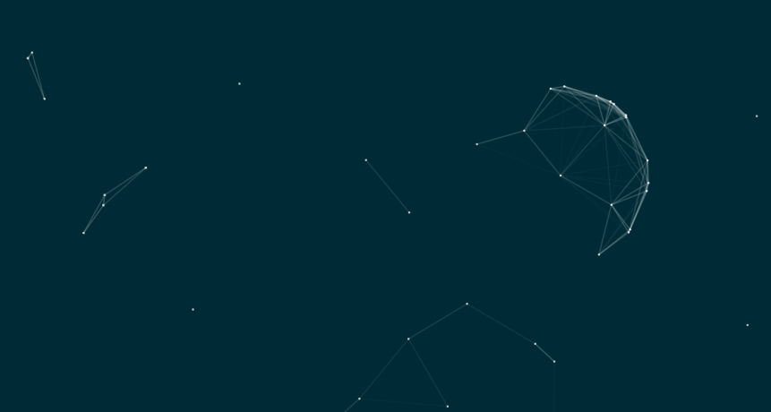 HTML5 canvas实现几何星空连线背景