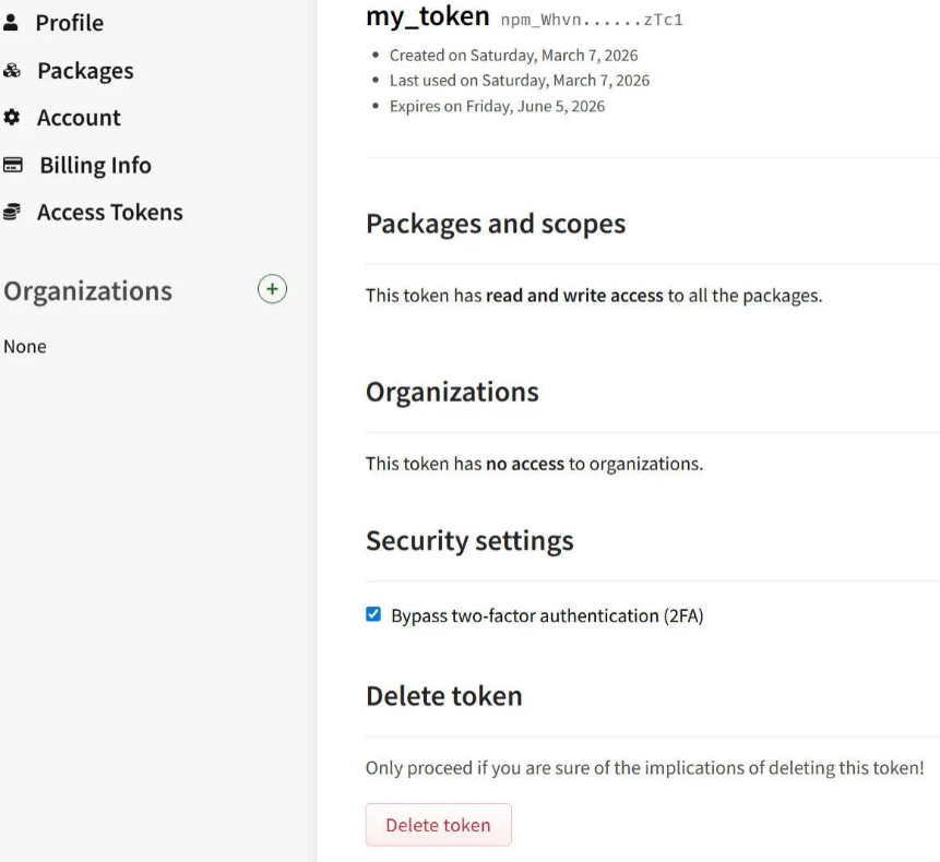 npm publish 403 错误：2FA 双因素认证问题详解与解决方案