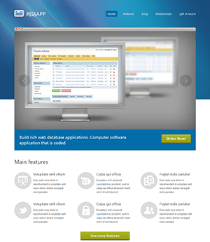 网站应用开发网站html模板