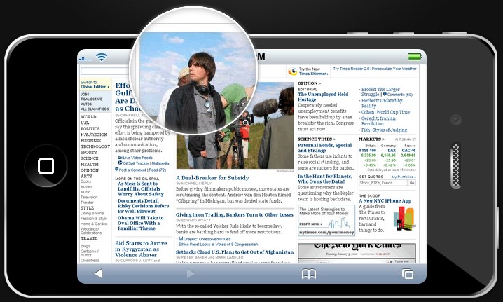 iPhone显示屏jQuery图片放大效果