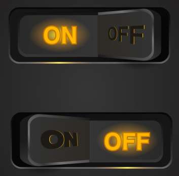 黑色网页开关按钮