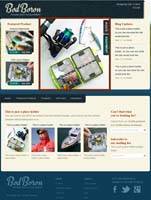 背景为湖泊的绿色渔具网上商城PSD网站模板