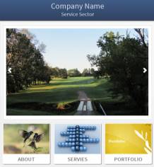 简约手机版摄影网站PSD模板