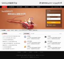 SAAS公共服务平台网站PSD模板