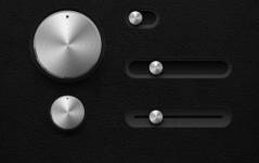 漂亮的滑动条按钮和旋转按钮