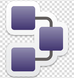 带投影和描边效果的网页图标