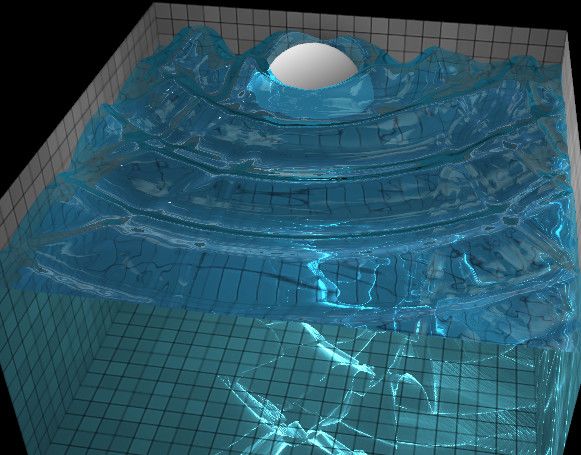 将小球拖出水面效果