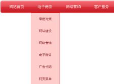 高端企业网站下拉导航条