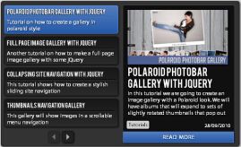 点击左边导航滚动的新闻列表jQuery插件