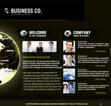 商务网站flash模板