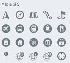 细线扁平网页图标打包下载