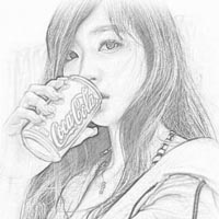 PS美女铅笔素描教程