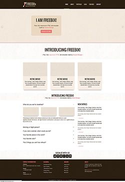 褐色企业网站自适应html模板