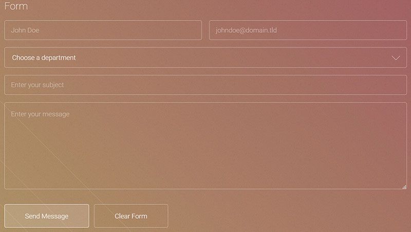 扁平化个人网站html5模板