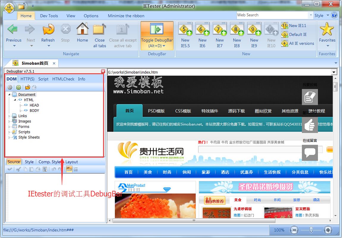 IEtester-v0.5.4和debugbar-v7.5.1打包下载