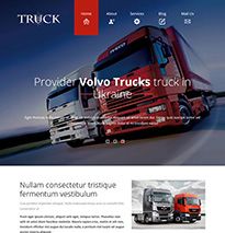 自适应卡车网站HTML模板