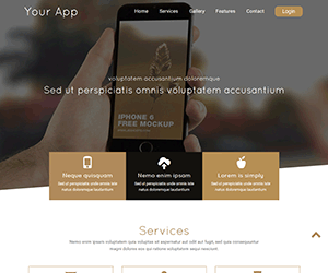 移动APP响应式网站模板