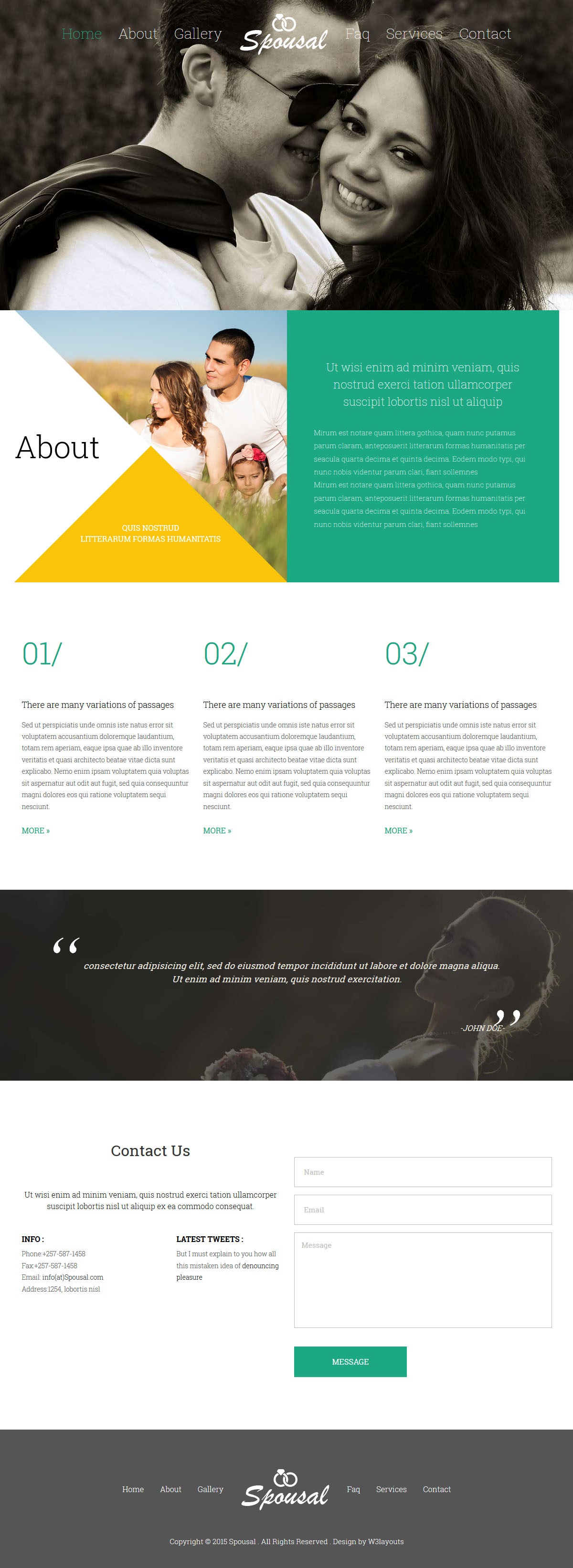 婚礼网站首页模板