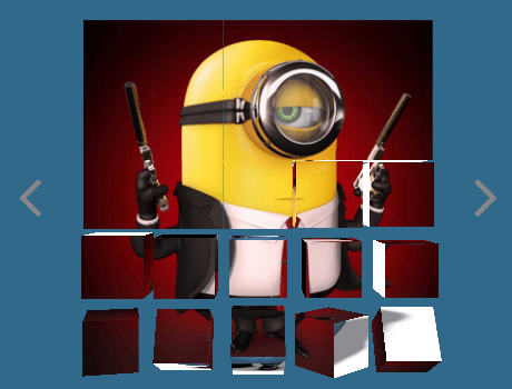 图片立体切换轮播动画，HTML5动画