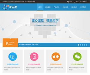 p2p网贷公司静态网页模板