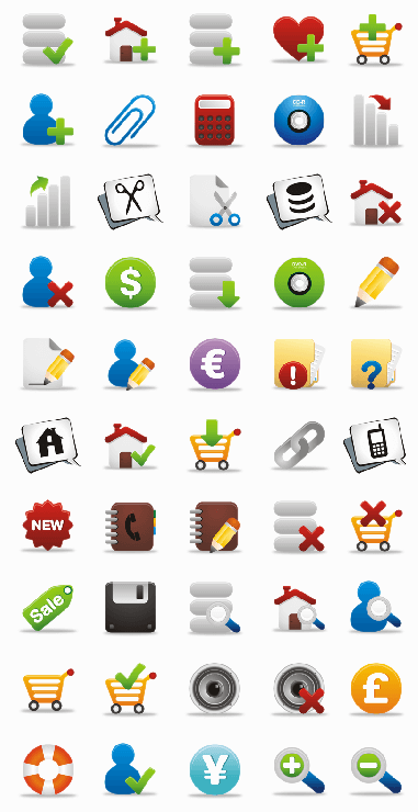 购物相关网页图标