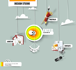 个性个人网站flash模板