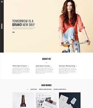 高端大气的商标设计公司网站PSD模板