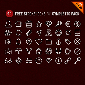 40个AI格式的线性图标