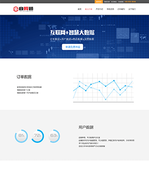 简洁的互联网公司PSD模板