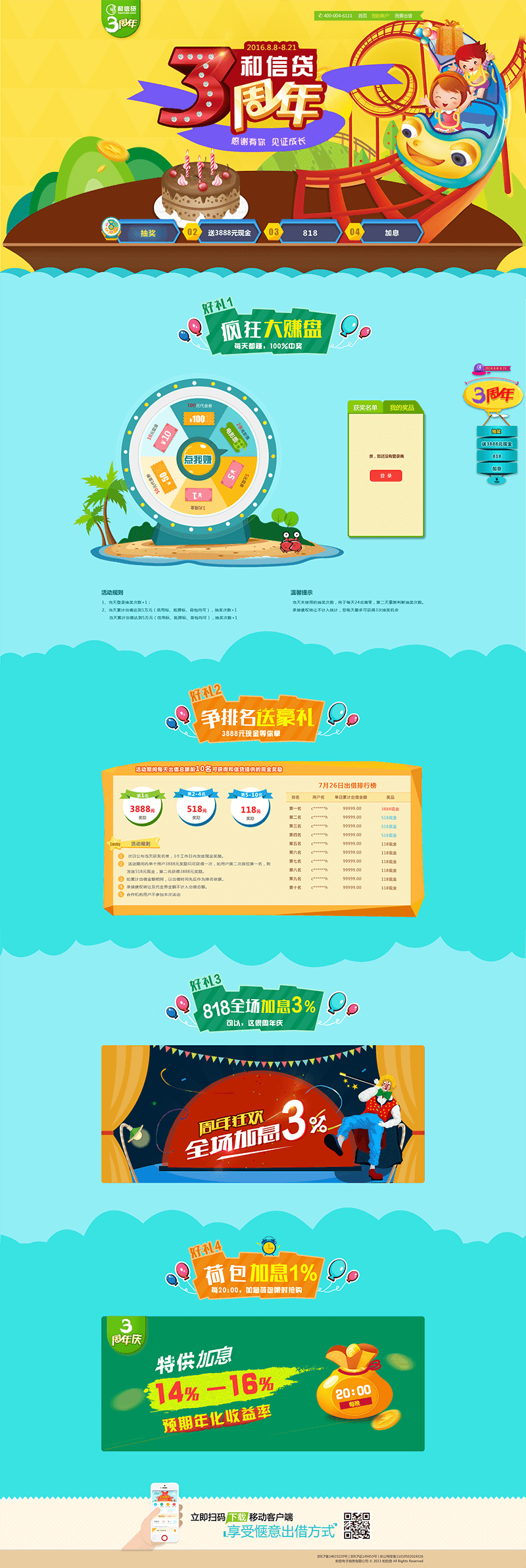 P2P网贷平台网站PSD模板