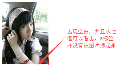 img放在a、span等行内标签里底部出现多余白色空白撑不起来解决方法