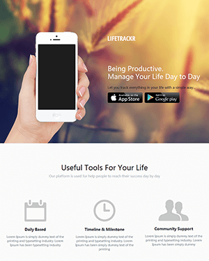 国外一款APP官网HTML响应式模板