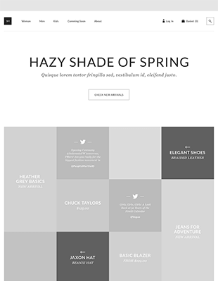 扁平化手机站和pc站PSD模板