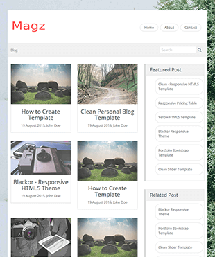 英文旅游网站响应式模板