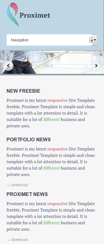 淡蓝色企业网站响应式html模板