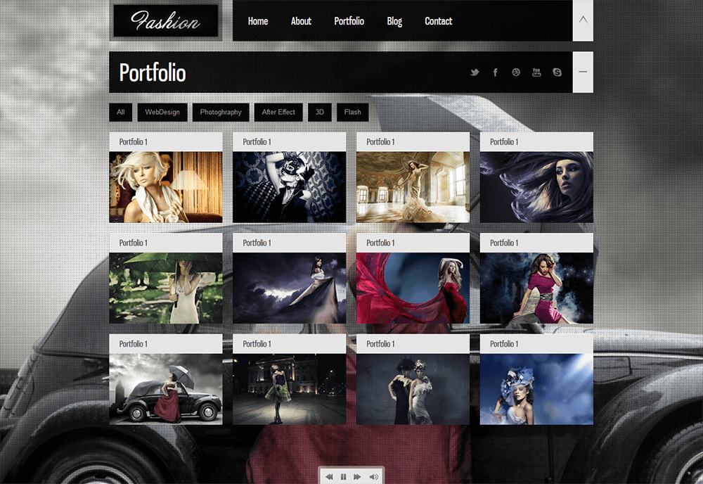 个人博客模板图片展示页面效果