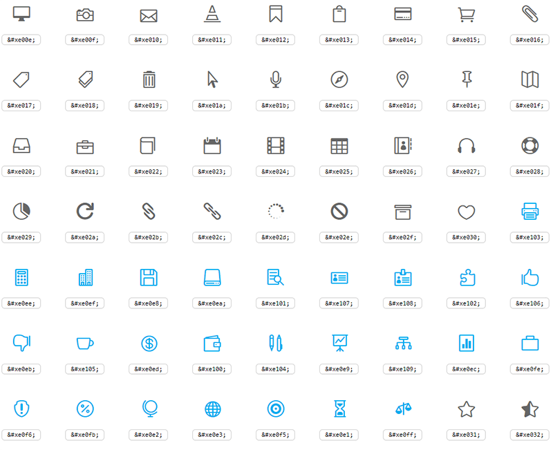 Elegant Icon Font字体图标
