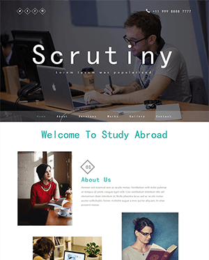 高端大气的培训公司网站响应式模板