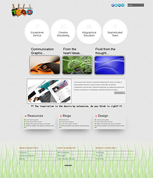 清爽的HTML5+CSS3个人博客html模板