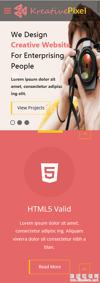 响应式摄影公司网站HTML模板