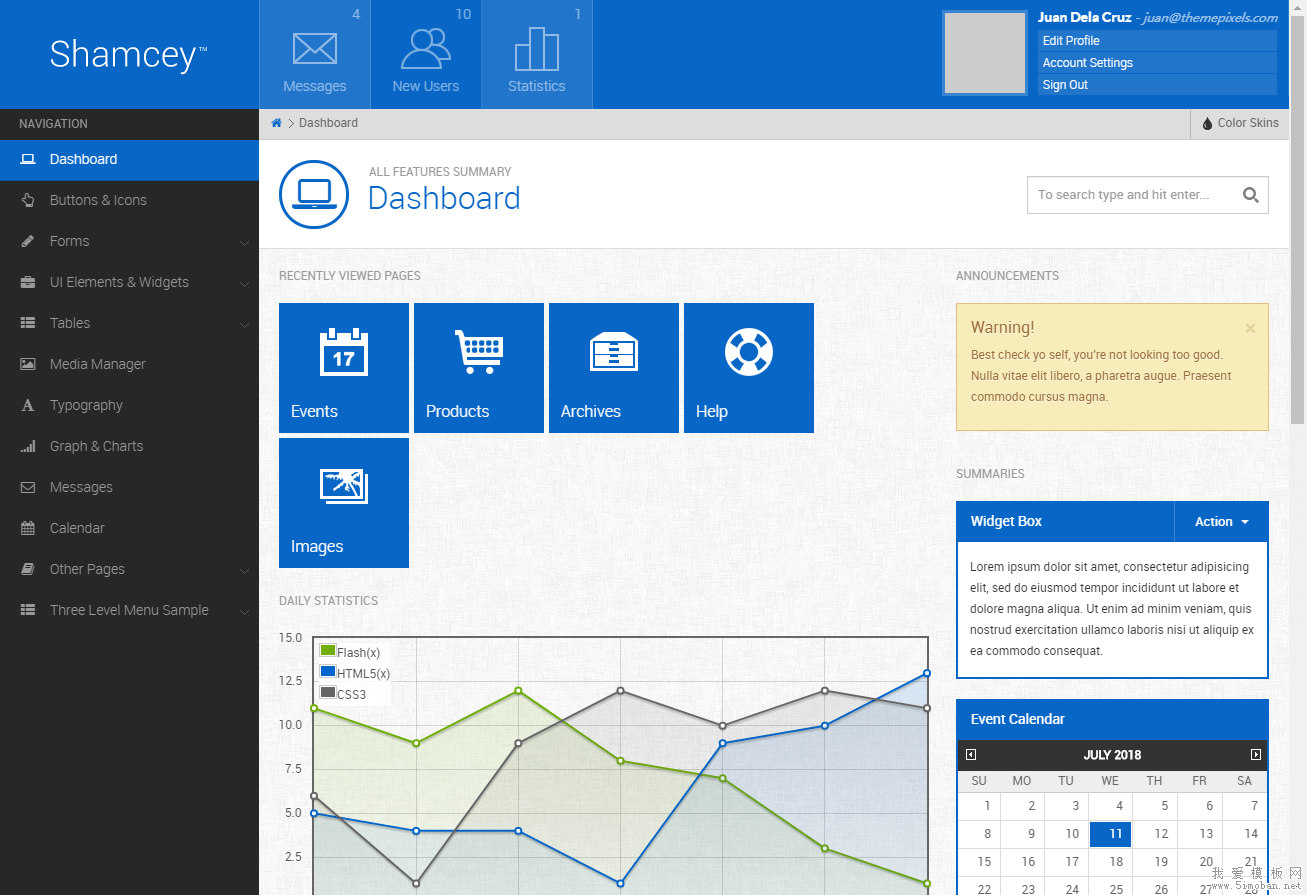 html静态网页模板