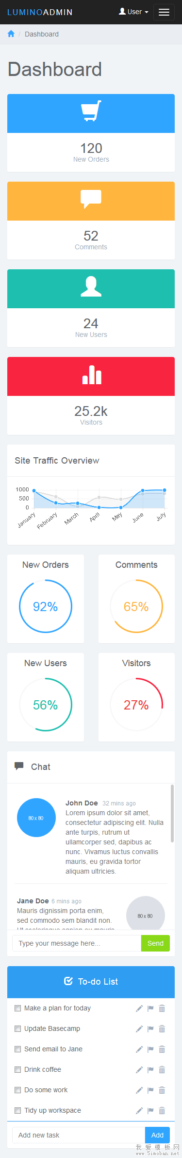 后台管理html模板