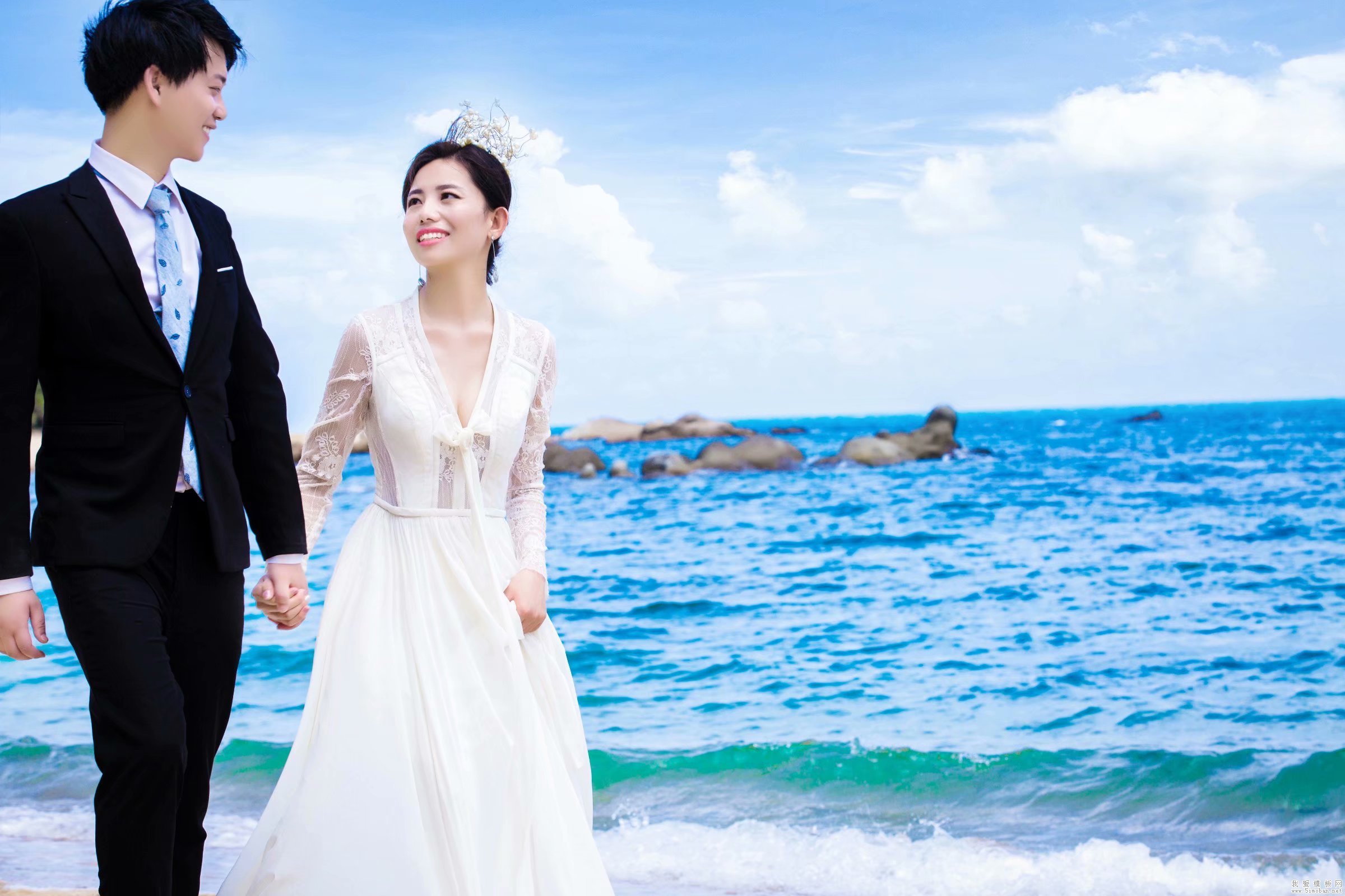 我爱模板网的婚纱照